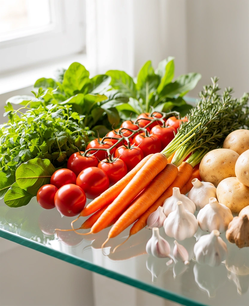 Ingredientes frescos y naturales